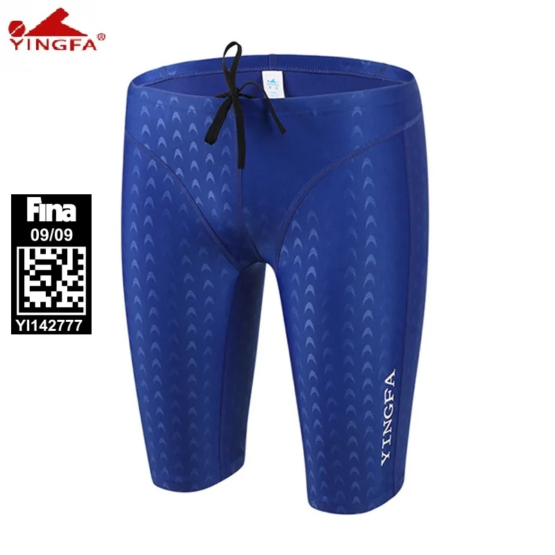 Yingfa 9205 Fina Approvato Pelle Di Squalo Resistente Al Cloro Uomini Allenamento Costume Da Bagno Jammers Pantaloncini Uomo Costumi Da Bagno Pantalon
