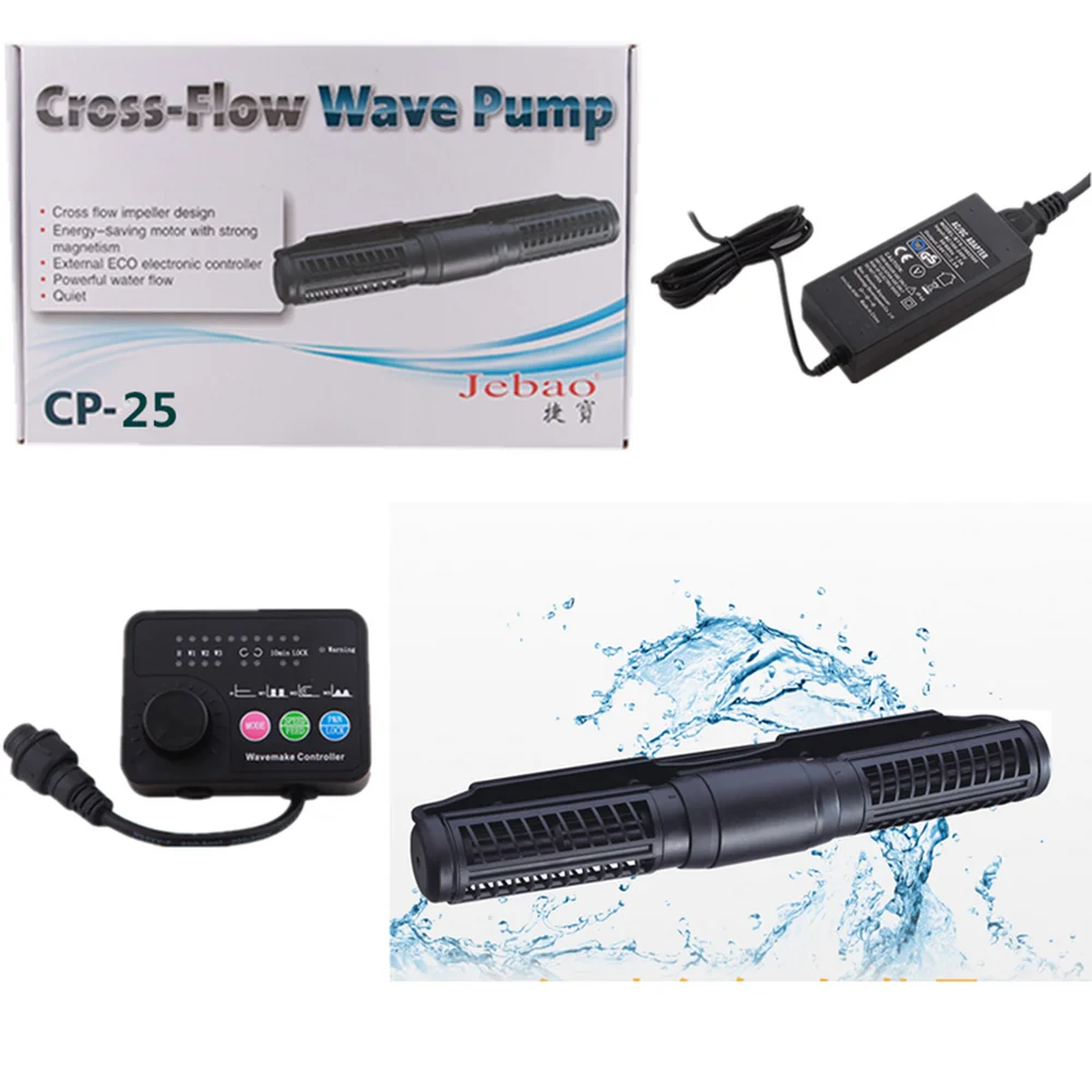 Jebao Jecod CP 25 40 55 перекрестного течения волна аквариумным насосом 110 240V Новая модель