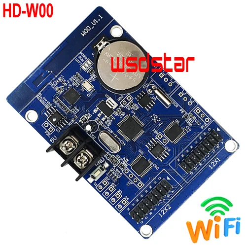 HUIDU HD W00 2 * HUB12 320*32 (только поддержка P10 одного цвета) Одноцветный WIFI светодиодный