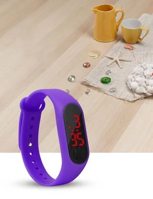 Четыре цвета детские цифровые часы светодиодные спортивные повседневные