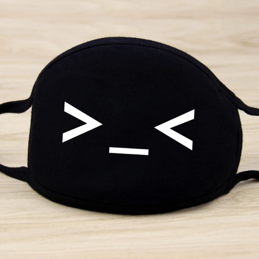 1 шт. черная хлопковая маска с защитой от пыли милым медведем из мультфильма для