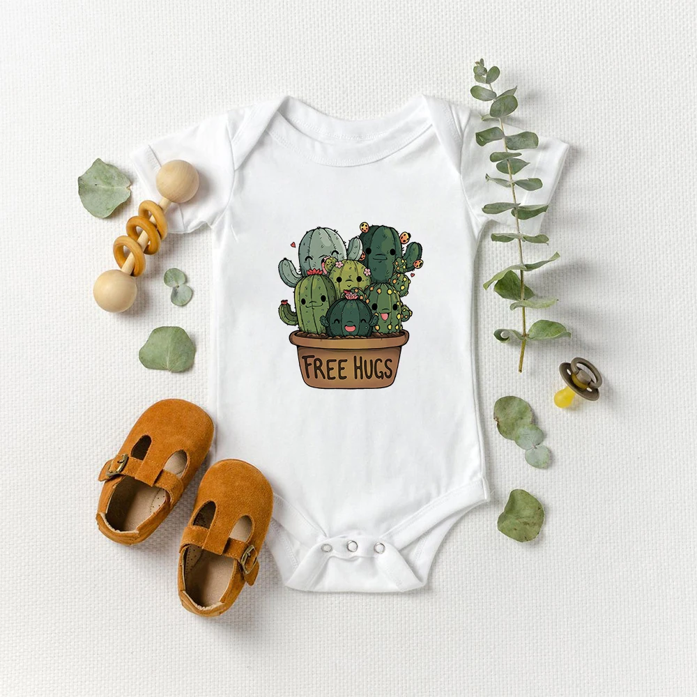 

Cute Cartoon Cactus Printing Fun Baby Girl Boy Romper Fashion Pop Casual Newborn Jumpsuits Ropa Bebe Niña One-Pieces Clothes