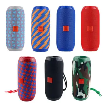 

Outdoor Portable Loudspeaker Fabric Waterproof Bluetooth Speaker Support FM TF Card Bass Box Wireless Speaker