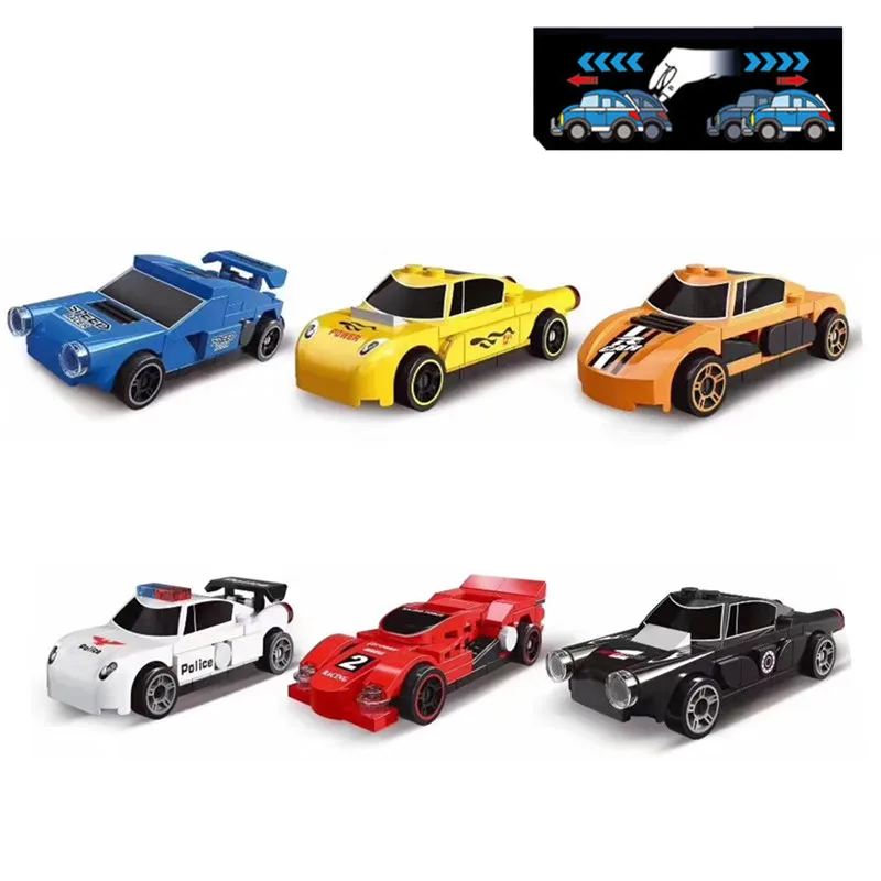 

6Pcs City Creator Technic Super Racers Speed Champions Supercar Racing Car Model Building Blocks Bricks Educational DIY Toys