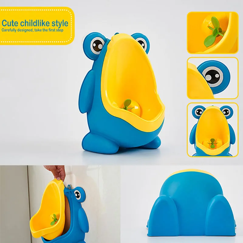 

New Arrival Baby Boy Potty Toilet Training Frog Children Stand Vertical Boys Penico Pee Infant Toddler Wall-Mounted Baby Stuff