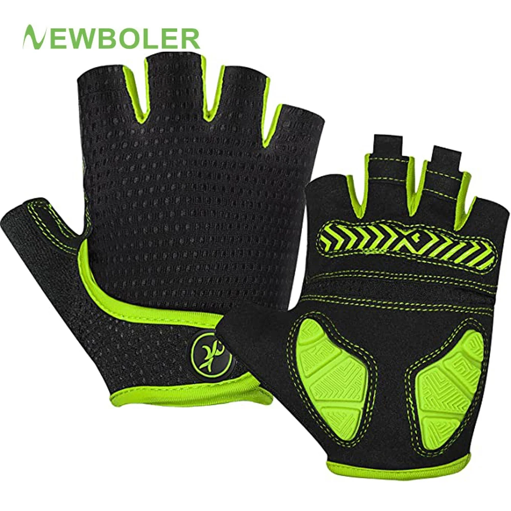 Yellow Men Cycling Gloves Half Finger Summer Glove Mtb Road Bicycle ...