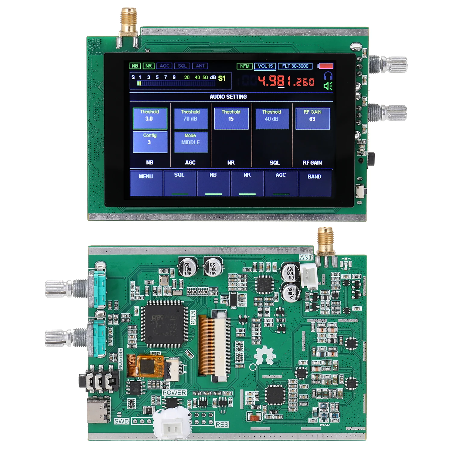 50 кГц 200 МГц Малахитовый SDR радио Malahit DSP 3 5 дюймов прикосновения Экран