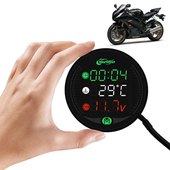 

For Kawasaki ZRX1100 ZRX1200 zrx 1200 ZX11 Universal Motorcycle Multi-Function LED Digital Voltmeter Clock Meter Thermometer