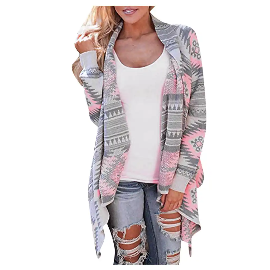 Cardigan estampado mujer Clearance