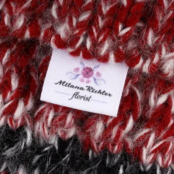 

Personalised Handmade Vintage Flower 25mm End Fold Cotton Fabric Sewing Label Tag//Sewing Knitting Crochet Macrame Gift(MD2049)