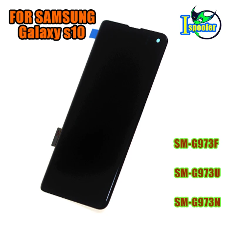 Динамический AMOLED S10 lcd для SAMSUNG Galaxy S10 G973F g973сенсорный экран дигитайзер сборка