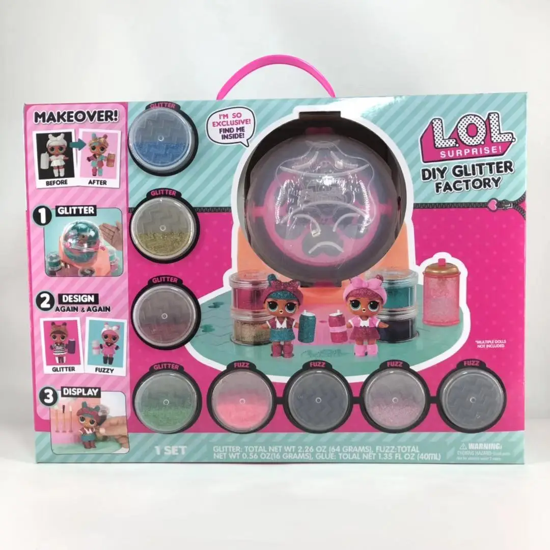 Original LOL Surprise Dolls Demolition Ball DIY Shiny Workshop Glitter 