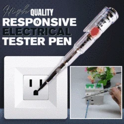 70-250V Electrical Tester Pen Waterproof Induced Voltage Responsive Tester Screwdriver Tool w/ Probe Indicator Light Test Pencil
