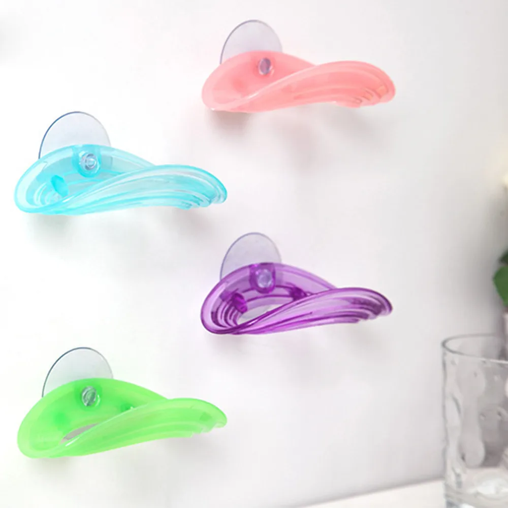 Plastic Suction Cup Soap Dish Cloths Box Holder Kitchen Shelf Sponge Rack Bathroom Shower Accessory soap holder bath basket | Дом и сад