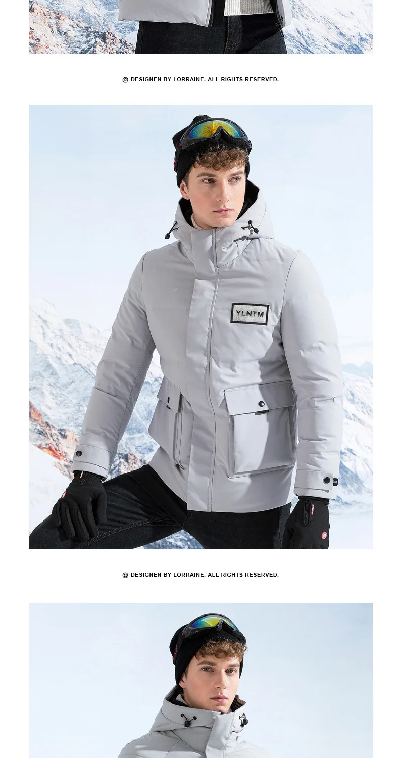 MEN'S down Jacket Men's Short-Style Coat Slim Fit Stand Collar Cold Tops Youth Business Casual Coat