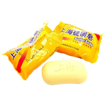 

5pcs/lot 85g Shanghai Sulfur Soap 4 Skin Acne Psoriasis Conditions Seborrhea Eczema Anti Fungus Perfume Butter Bubble Bath