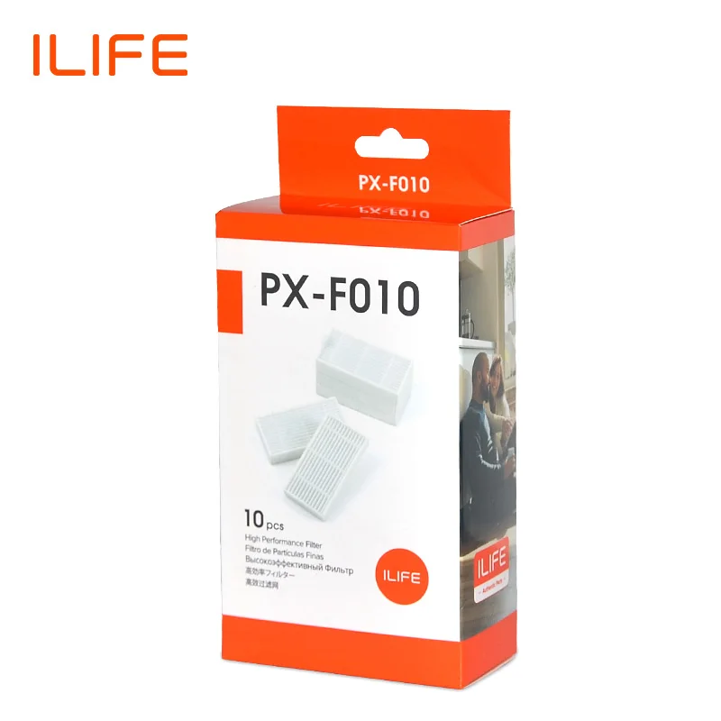 Vente ILIFE V55 Pro V5s Pro V3s Pro 10 pièces filtre Pack pièces de rechange Kit de remplacement PX F010