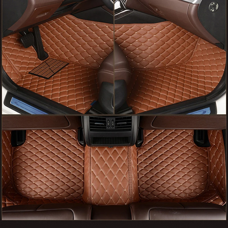 US $51.00 leather Custom car floor mat for VW Tiguan TOUAREG Touran Atlas GOL Caravelle Sharan variant carpet car accessories