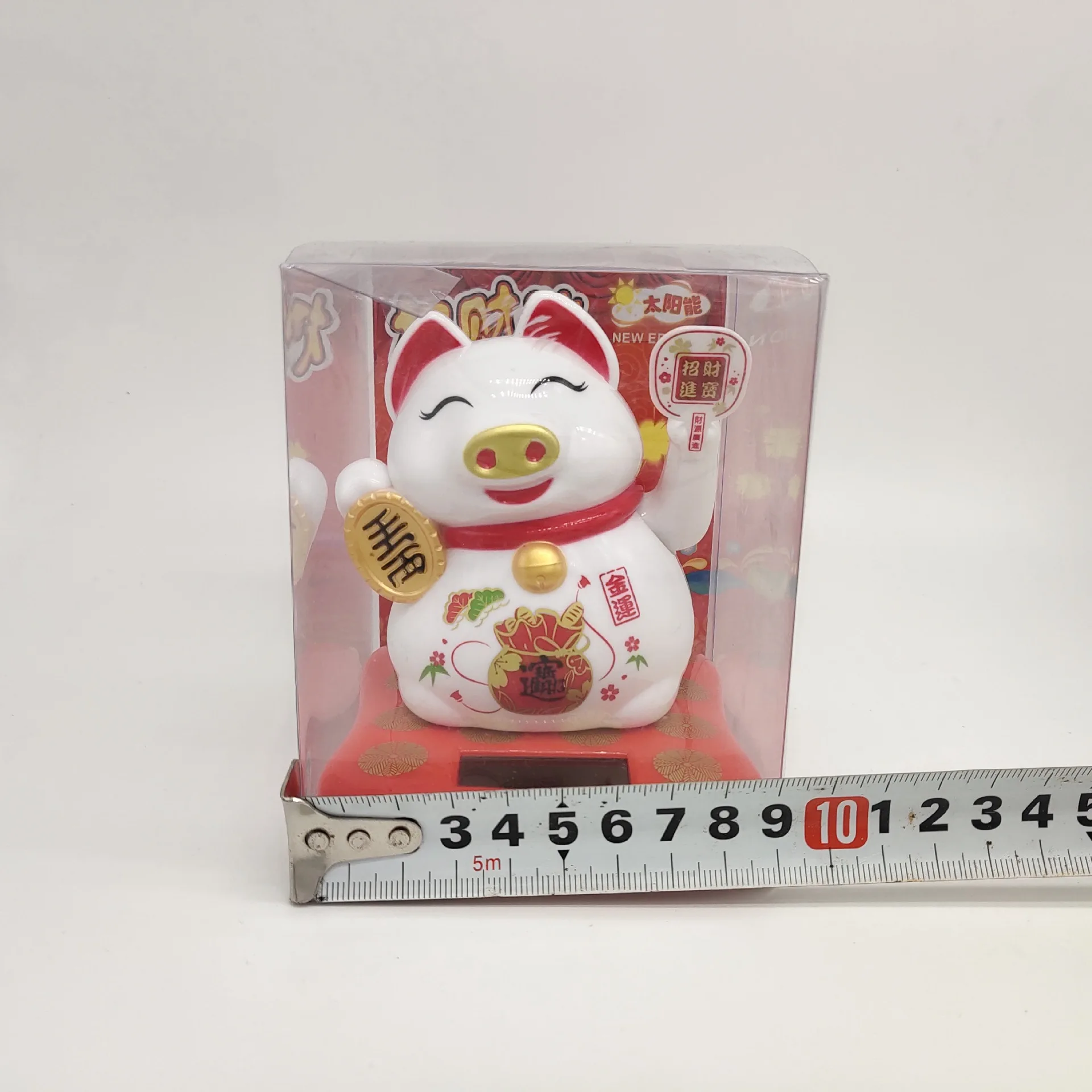 AliExpress Электрический Солнечный машинки игрушечная кошка автомобиль установлен счастливый кот свинья декоративные аксессуары для автомобиля