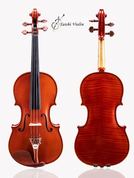 Violín de concierto de estilo Stradivarius, madera europea, 4/4 ¡Barniz de aceite superior! ¡Tono! Violín 4/4