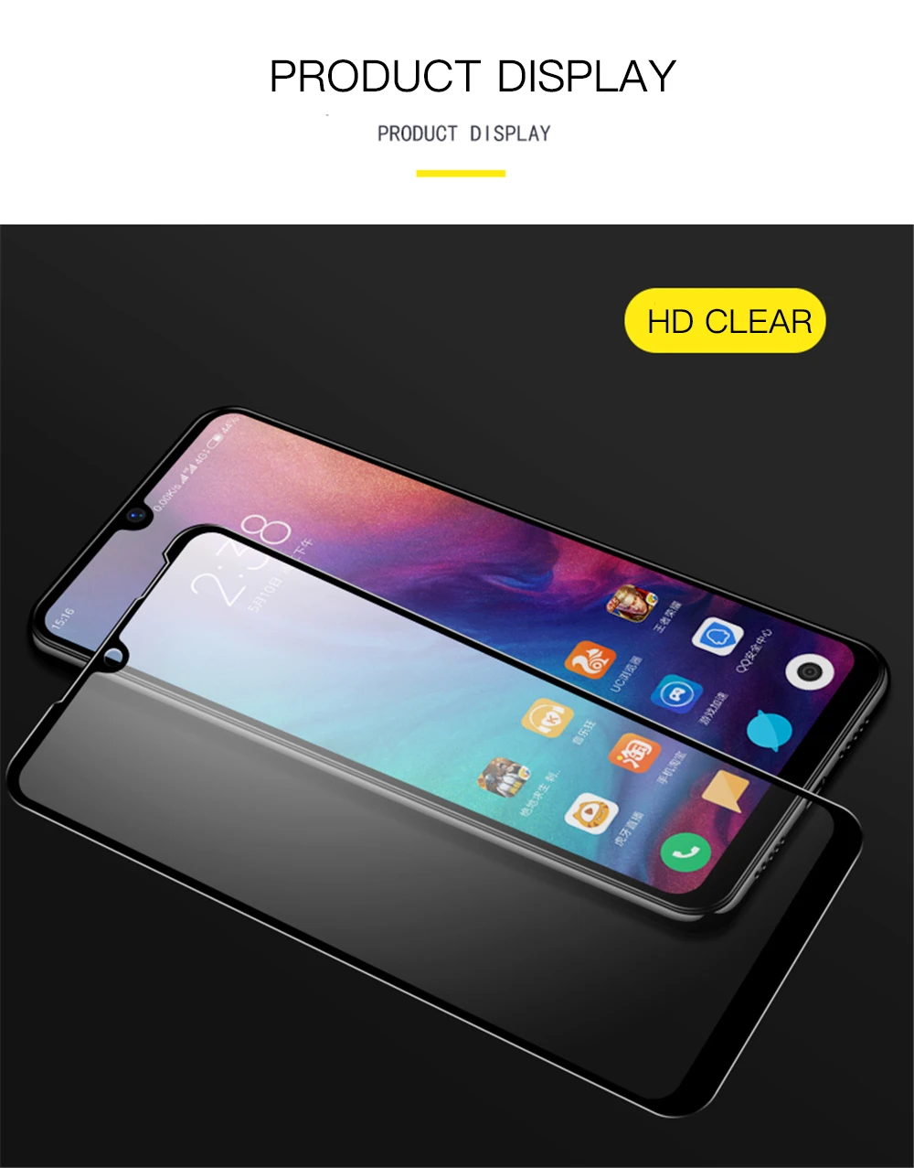 2 шт. 9D полное покрытие закаленное стекло для Xiaomi Redmi Note 7 6 5 ...