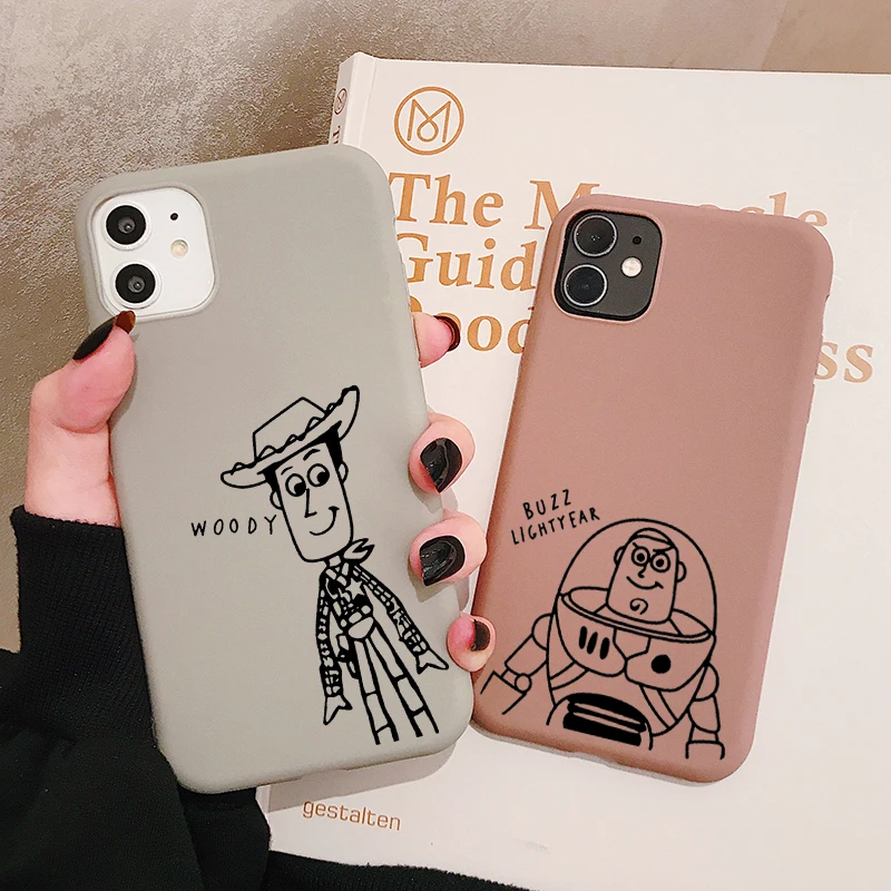 Чехол для телефона Toy Story Buzz Woody Samsung Galaxy S10 S9 S8 S7 S6 Plus Lite edge S10e матовый Силиконовый
