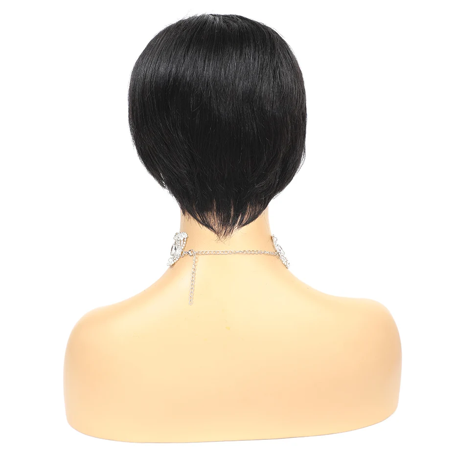 Парик из бразильских прямых волос Gabrielle Pixi e Cut короткий парик натуральных Remy pixi
