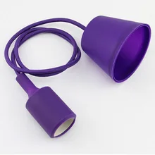 Напрямую от производителя цветной Силикагель держатель лампы стиль E27 держатель лампы E27 Подвесная лампа