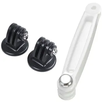 

Tripod Mount Adapter Black GoPro Hero 4 3 + 3 2 1 (2 Packages) & 3 in 1 Extension Arm Pole Mount Helmet