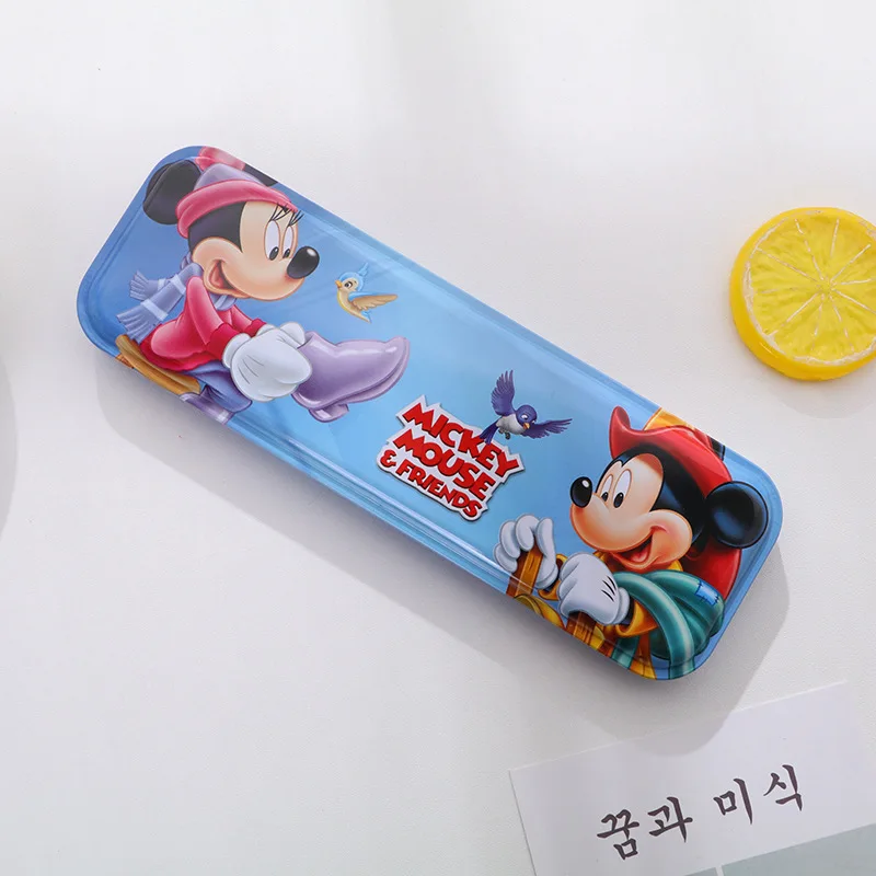 Disney Princess Микки Канцелярский набор Человек-паук пенал резиновый карандаш замороженный мальчик девочка Школьные принадлежности праздничный подарочный набор