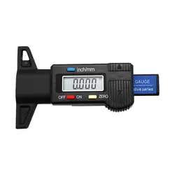 Digital Car Tire Tread Depth Tester 0-25mm Tyre Tread Depth Gauge Meter Measurer Tool Caliper LCD Display Tire Measurement