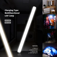 4 Modes Touching Switch Led Light Lamp Rechargeable LED Bar Lights DC 5V Led Strip Light USB Charging Outdoor Camping Light
