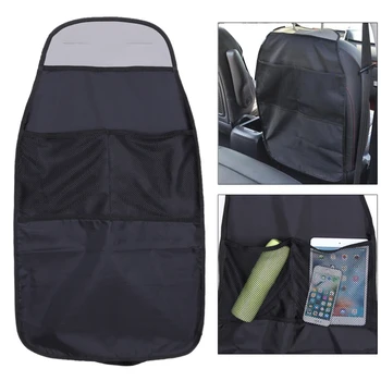 

Waterproof Universal Auto Seat Back Organizer Storage Bag Car Seat Back Scuff Dirt Protect Cover For Kid Child Baby kick Mat Pad