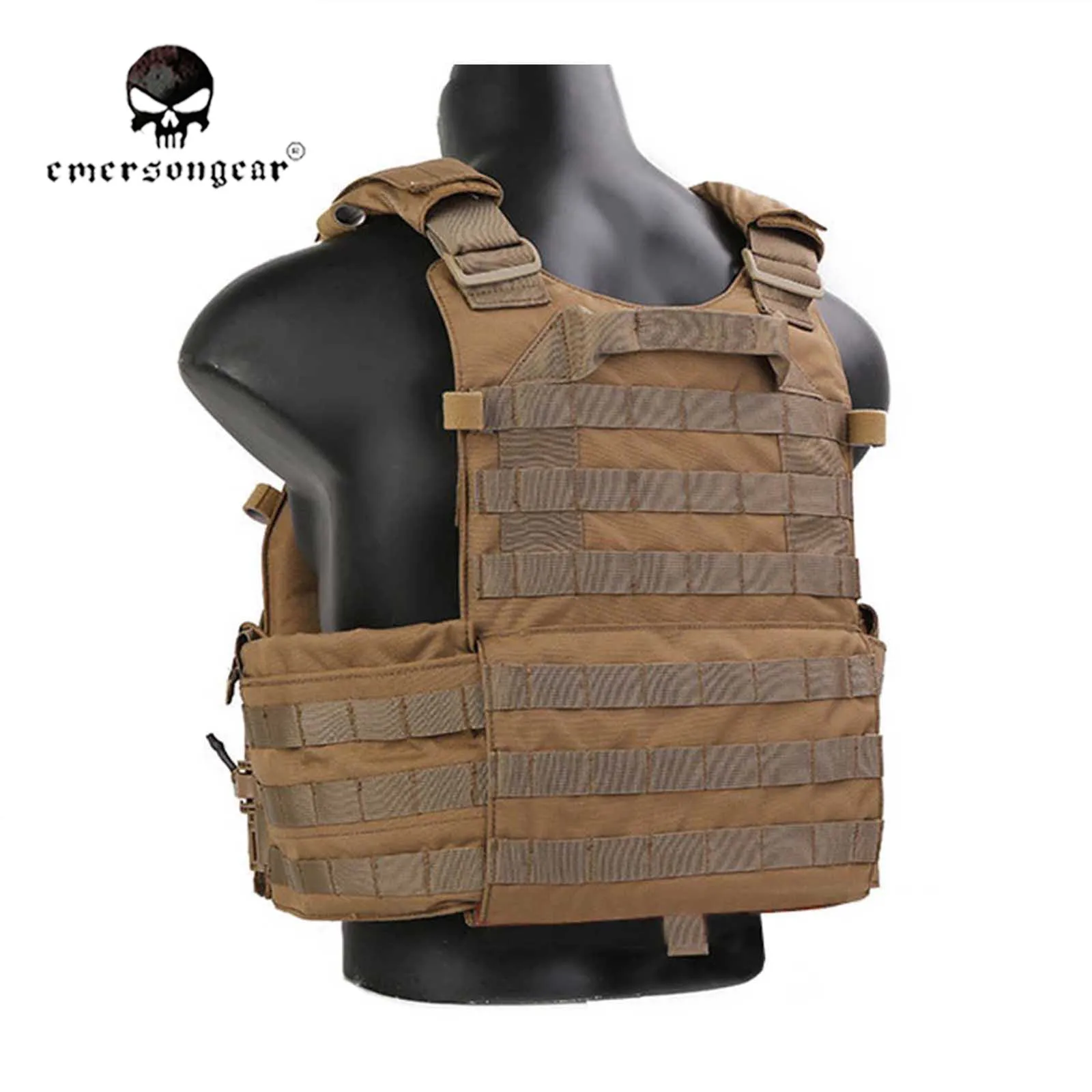 Gilet Tactique Emerson FRO Style V5 – Plaque Porte Protection, Découpe Laser, Pour Chasse Et Combat