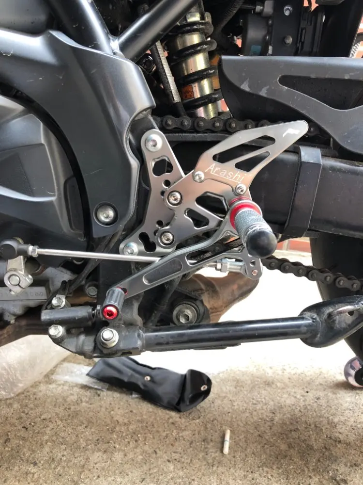 Регулируемая коробка передач для подножки Suzuki SV650- Опора с педалью Аксессуары для мотоциклов с ЧПУ Rearset