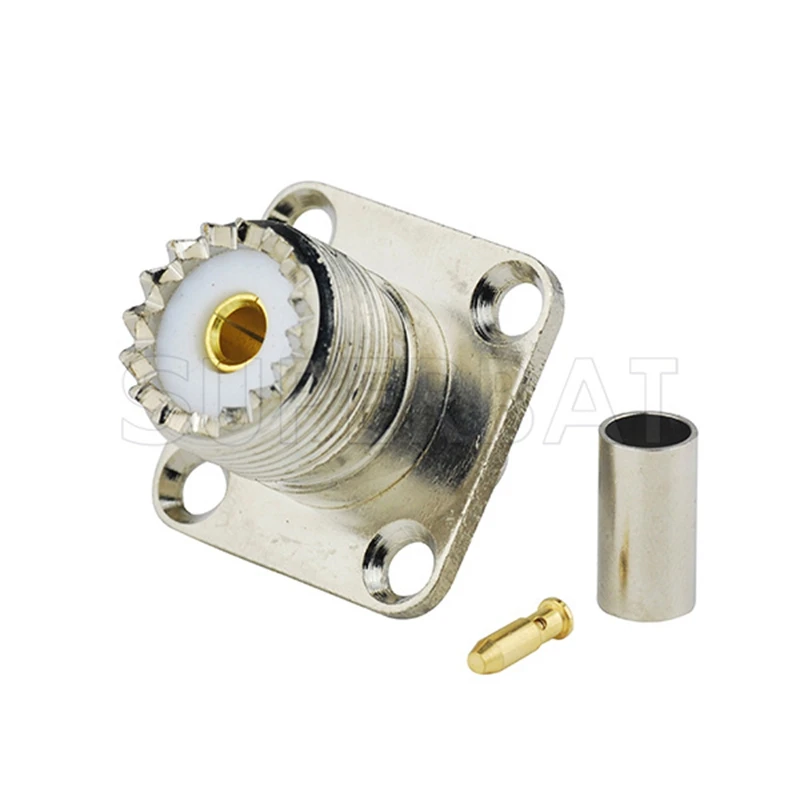 UHF Crimp Female RF Coaxial Connector for Cable RG58 RG400