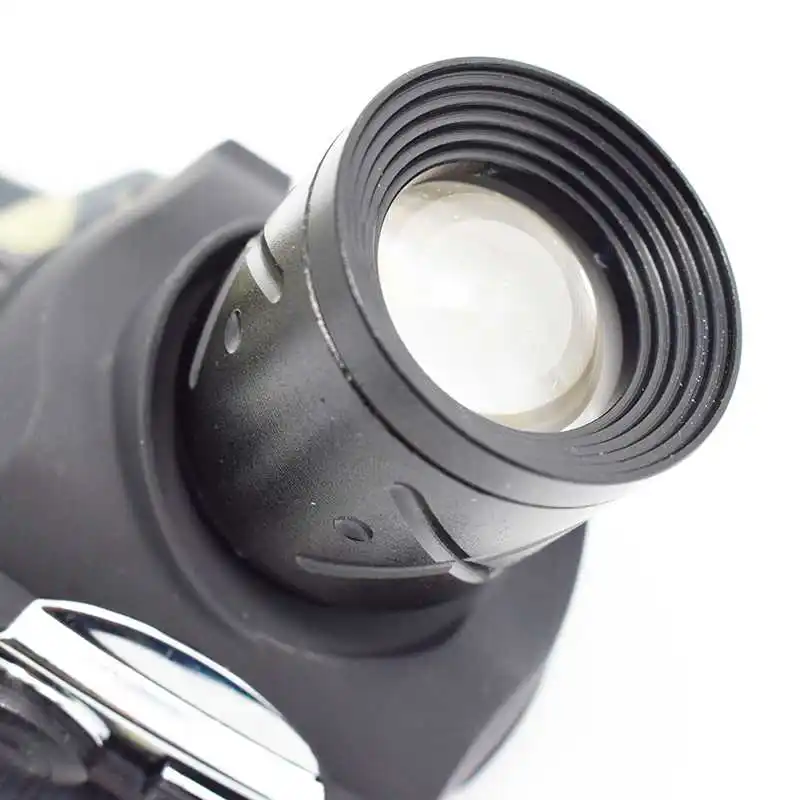Zoomable 1600 Lumen LED Forehead Flashlight Waterproof T6 Headlamp 3 Modes Rechargeable Headlight Fishing Head Lamp for Camping