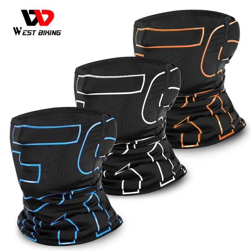 

WEST BIKING Summer Ice Silk Scarf Comfortable Breathable High Elasticity Cycling Headband Anti-UV Outdoor Sports Dustproof Scarf
