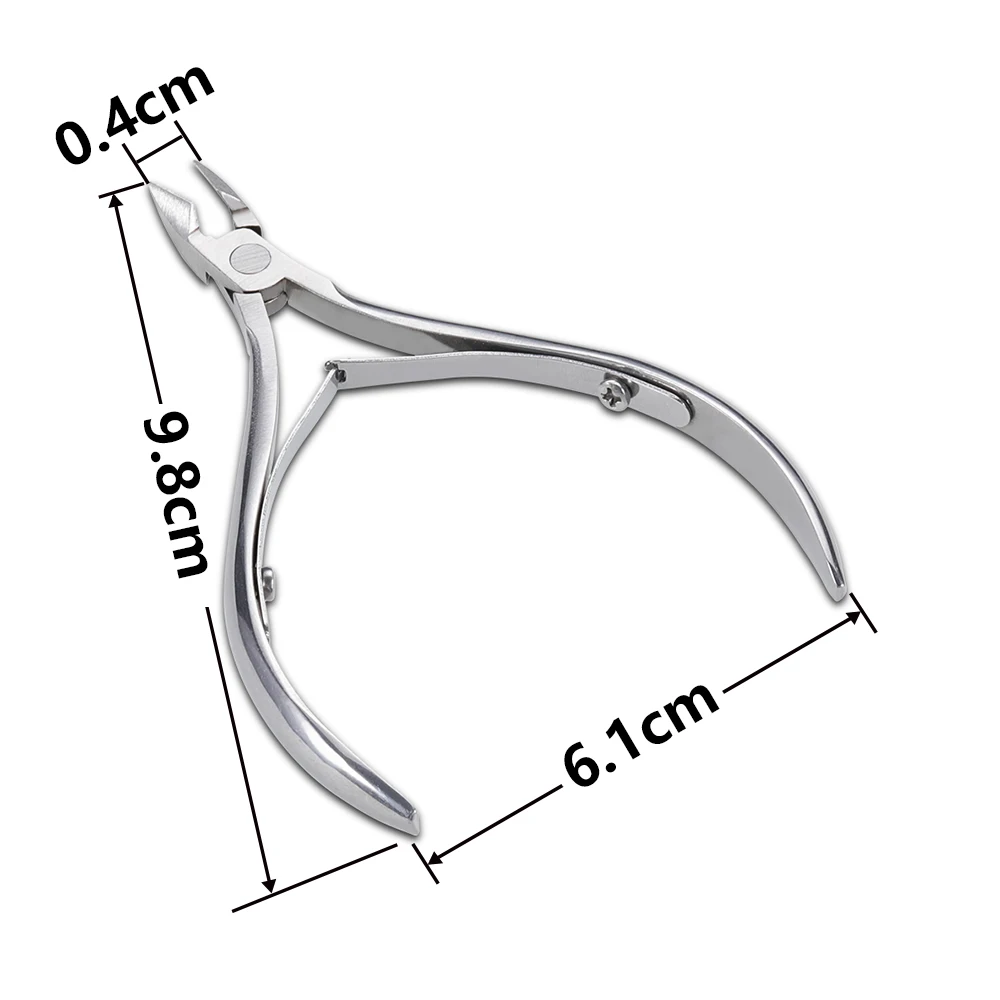 1pcs Cuticle Nippers Nail Manicure Scissors Cuticle Clippers Trimmer Dead Skin Remover Pedicure Stainless Steel Cutters Tools