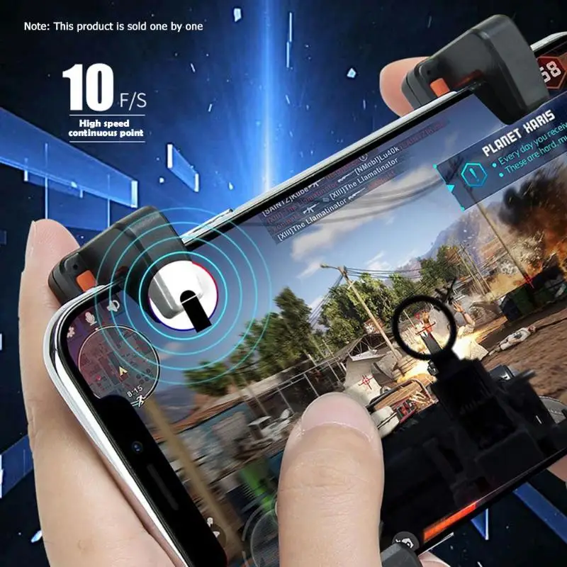  M16 PUBG Mobile Phone Game Fire Button Aim Key Smart Phone L1 R1 Gaming Trigger Capacitance Conduct