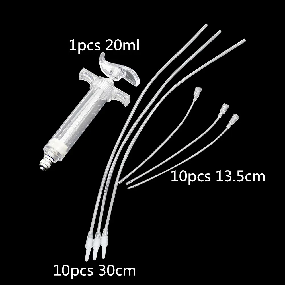 Birds Feeding Syringe Soft Gavage Tube Little Bird Oral Gavage 30cm/13.5cm Silicone Soft Feeding Tube bird feeding syringe,bird oral gavage needle