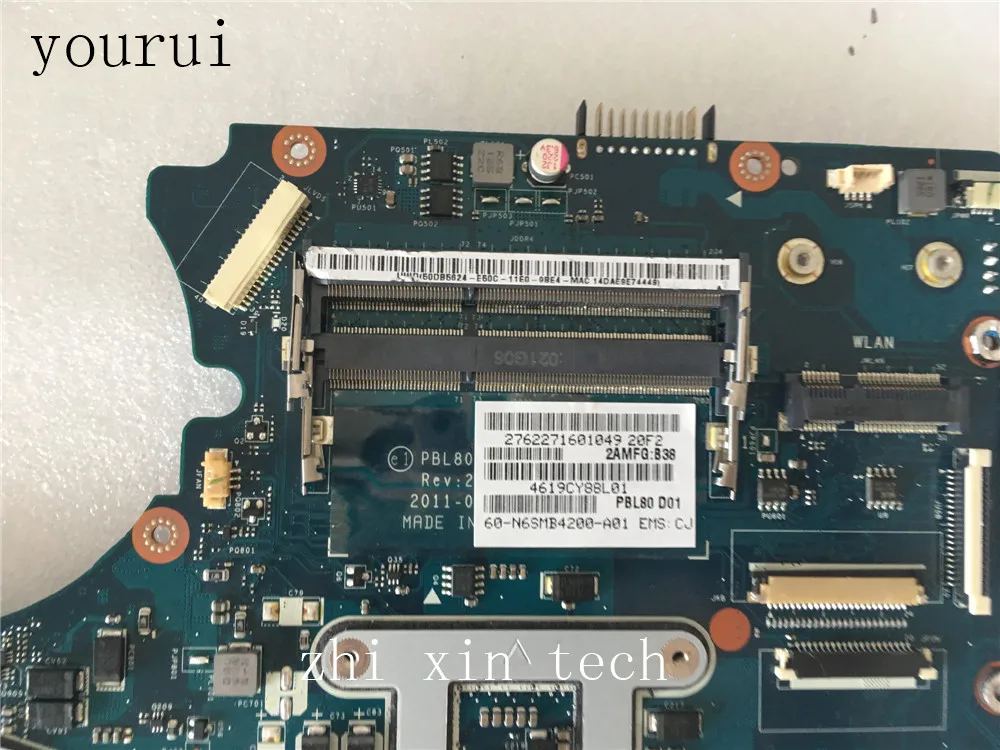 Yourui для ASUS K93SV X93SV X93S Материнская плата ноутбука DDR3 PBL80 LA-7441P DDR3 полностью протестирован