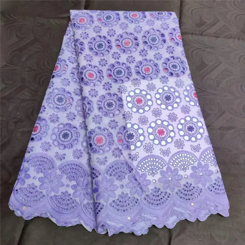 

TL!(5yards/set) high quality white gold African Swiss cotton voile lace fabric with neat embroidery plus chiffon lace! P72539