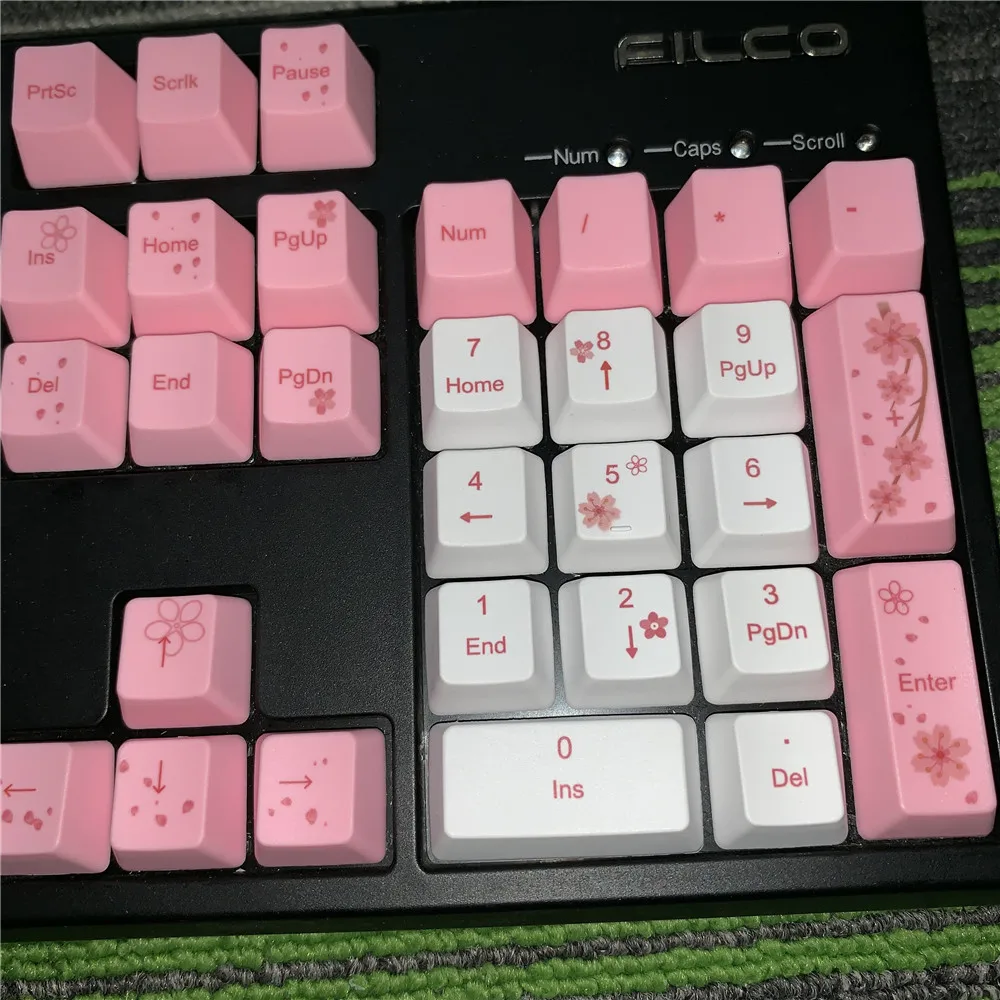  OEM PBT Keycaps Full Set Mechanical Keyboard Keycaps PBT Dye-Sublimation Keycap For All Sakura Keyc