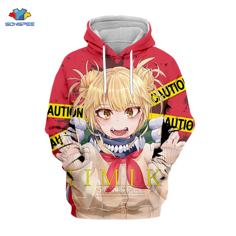 Костюм для косплея SONSPEE Моя геройская Академия Himiko Toga зимняя модная толстовка с
