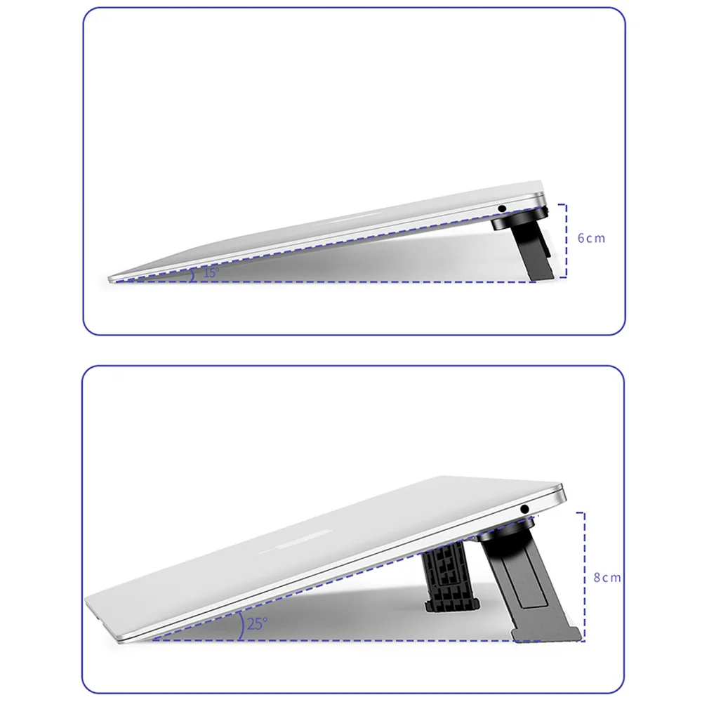 Xnyocn Laptop Stehen Für MacBook Air Pro Einstellbare Kunststoff Laptop Riser Faltbare Tragbare Notebook Stand Für 11/13/17 Zoll – Detail 5