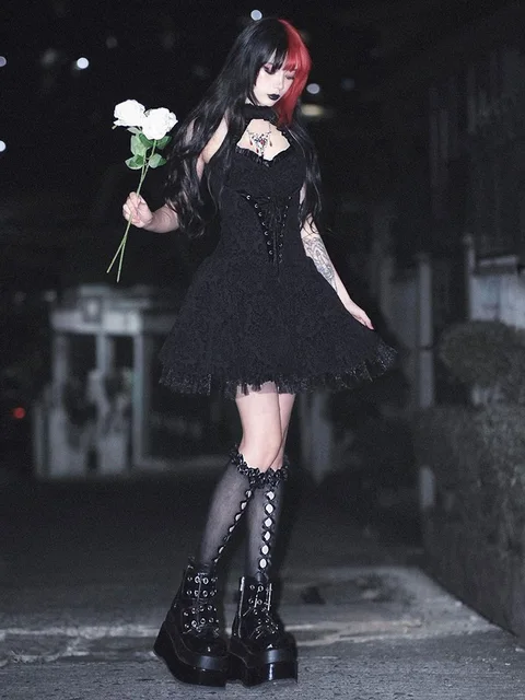 Goth Black Dress 2