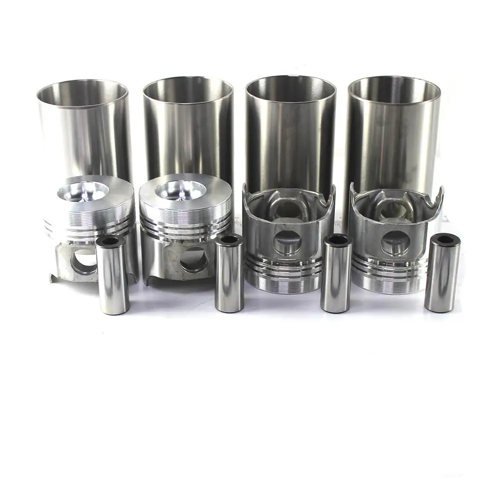 4PCS Pistons & Piston Pins & Liners For Nissan BD30 Engine Truck Forklift Tractor Rebuild kit