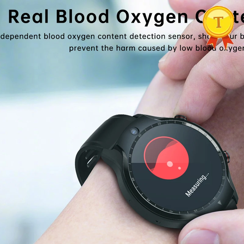 

real blood oxygen monitoring Smart Watch men 4G Heart Rate Tracker Video Call GPS Android Sports Dual Camera Multi-Sport Mode