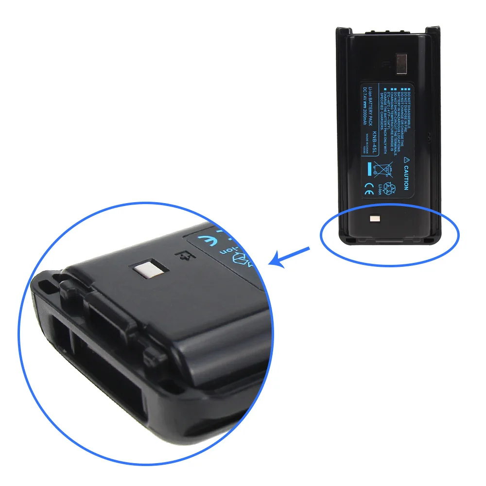 2X2000 мА/ч, литий-ионный аккумулятор KNB-45L Батарея для Kenwood TK-2202L TK-2212 TK-3212 TK-3300 TK-3302